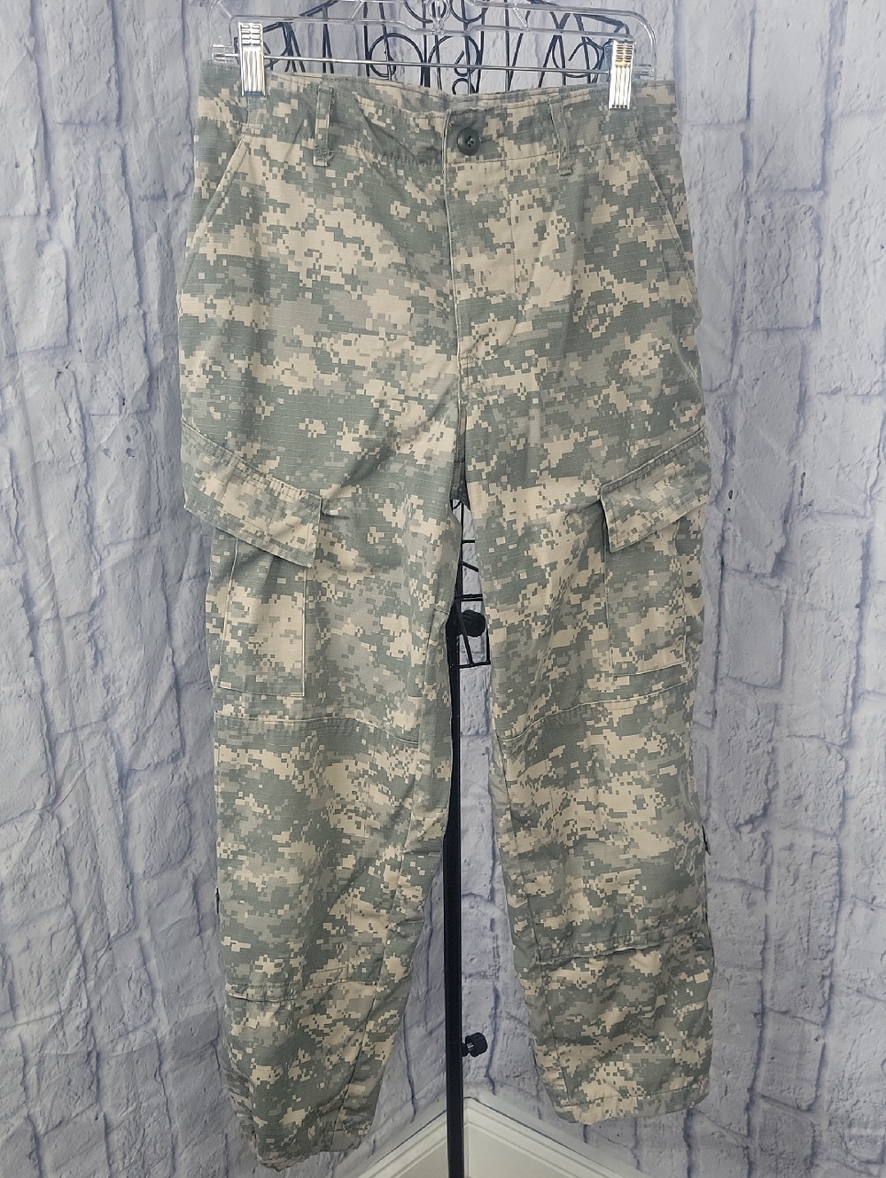 Women's USA Army Digital Camo Cargo‎ Pants ACU Military Waist 24-30"